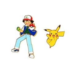 POKEMON - Pokemon Ash and Pikachu Enamel Pin Set