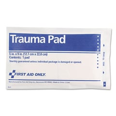 01 apósito TRAUMA PAD estéril 5 X 9 PULGADAS