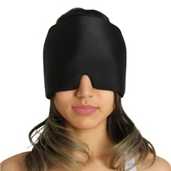 GENERICO - Gorro Gel Aliviar Dolor Cabeza Migraña Negro