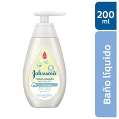 JOHNSON AND JOHNSON - Baño Líquido para Bebé Recién Nacido Johnsons 200ml