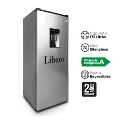 LIBERO - Refrigeradora Aufofrost 175lts LROD-190DFIW Gris