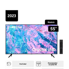 SAMSUNG - Televisor 55 Crystal UHD CU7000