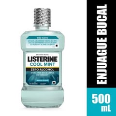 LISTERINE - Enjuague Bucal Cool Mint Zero Alcohol 500ml