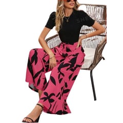 GENERICO - Conjunto Crop Top y Pantalón Palazzo Pierna Ancha