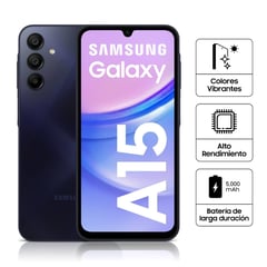 SAMSUNG - Celular Galaxy A15 8GB RAM 256GB Blue Black