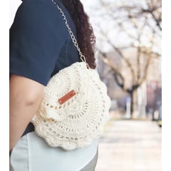 GENERICO - Cartera de moda Crochet Tejido a Mano