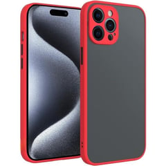 Funda para Xiaomi Redmi 11T Pro Ahumado Mate Rojo Antishock Resistente