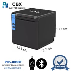 CBX - IMPRESORA TERMICA POS-808BT 260 MM/SEG USB-BLUETOOTH
