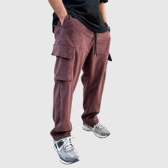 CYPRESS CLOTHING - Corduroy Cargo Pant Marrón Cypress