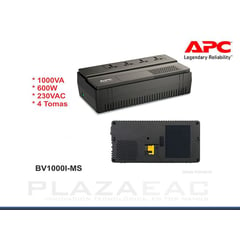 APC - BV1000I-MS AVR, 1000VA, 600W, 230VAC, 4 SALIDAS - P/N: BV1000I-MS