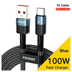 ESSAGER - Cable de Carga Rápida 7A Usb a Tipo C Nylon 2metros