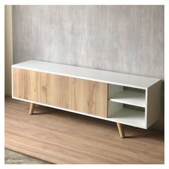 GENERICO - Mueble de TV hasta 60 pulgadas Nordic color Blanco