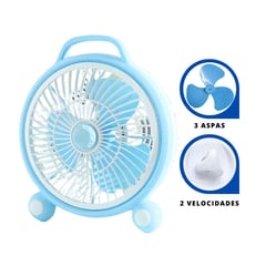 Ventilador Kawai 2 Velocidades Celeste