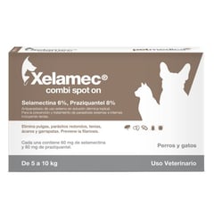 AGROVET - XELAMEC COMBI SPOT ON 10 ML - PERROS Y GATOS DE 5 A 10 KG