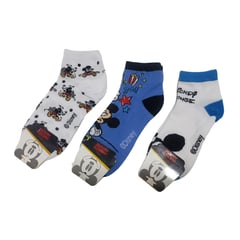 GENERICO - MEDIAS DE PERSONAJES PARA NIÑOS TALLA 10-12 - PACK X 3 PARES