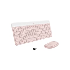 LOGITECH - Teclado Con Mouse Inalámbrico Mk470 Slim Rose