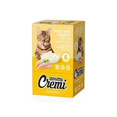 GENERICO - Snack para Gatos Naturalistic Cremi Pollo 60gr Pack x6 und