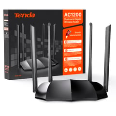 TENDA - AC8 Router Inalambrico Ac1200 WiFi Doble Banda 4 Antenas Externa