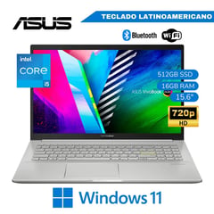 ASUS - Laptop Asus Vibobook X1504ZA-NJ391 Intel Corei5-1235U 16GB RAM 512GB SSD 15.6" FHD Windows 11