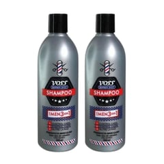 Shampoo For Men 3En1 Voss Anticaspa Y Anticaída 500 Ml x 2UNIDADES