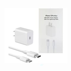 APPLE - Cargador Compatible Para Iphone 20W - Blanco