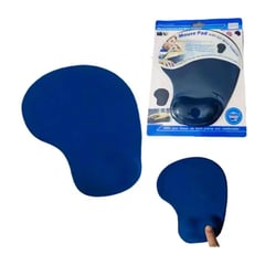 GENERICO - PAD MOUSE CON REPOSA MUÑECA GEL H-02 AZUL