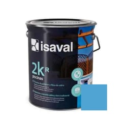 ISAVAL - PINTURA PARA PISCINAS 2KR POLIURETANO CELESTE