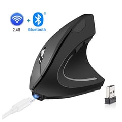 OEM - Mouse Vertical Recargable Bluetooth Dual Inalambrico Ergonomico GAMER