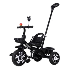 GENERICO - Triciclo Para Niños Bicicleta Coche De Paseo Bebe - Negro