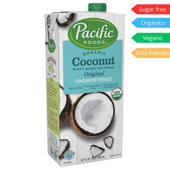 PACIFIC - Bebida orgánica de coco sin azúcar 946ml - Pacific Foods