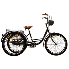 GENERICO - BICICLETA MONARK TRICICARGO CROSSTOWN ARO 26″ - NEGRO