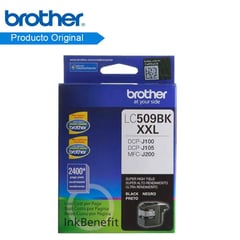 BROTHER - Tintas Original LC509BK Black Para DCP J100 105 MFC-J200