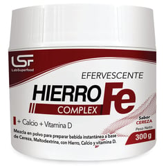 LAB SUPERFOOD - Hierro Complex Efervescente x 300gr LabSuperfood sabor cereza