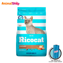 RICOCAT - Comida Para Gatos Adulto Esterilizado 9Kg