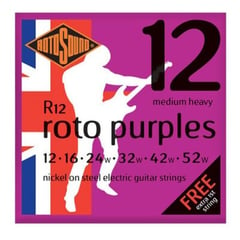 ROTOSOUND - R12 Cuerdas para Guitarra Eléctrica 12-52