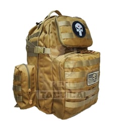 GENERICO - Mochila Tactica 40L Molle Con Portalaptop y Reforzada