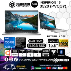 Laptop INSPIRON Intel Core I5-1235U 8GB SSD 512Gb 156FHD