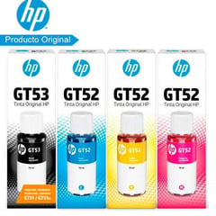 HP - Pack X4 De Tintas GT52 GT53 - Original