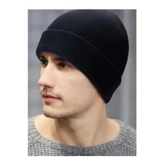 KAST PE - Beanie Ceñido Gorro Unisex - Negro