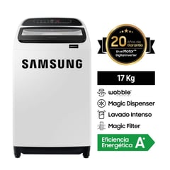 SAMSUNG - Lavadora 17 Kg WA17T6260BW Blanco