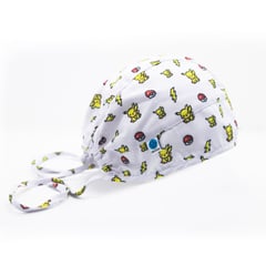 MEDSTYLE - Gorro médico Blanco Estampado Pikachu