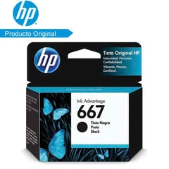 HP - Cartucho De Tinta Original 667 Black 3YM79AL