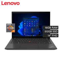 LENOVO - Laptop Lenovo THINKPAD AMD Ryzen 7pro-5850U 16Gb SSD 512Gb  14``FHD 60Hz