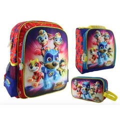 SCOOL - SET MOCHILA PAW PATROL 3D