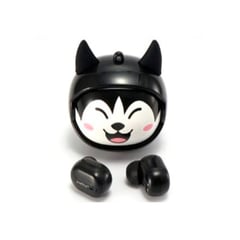 EWTTO - Audífonos Bluetooth Husky Negro Rostro Intercambiable 360°