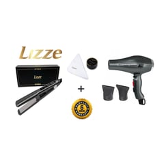 LIZZE - Pack Plancha Extreme + Secadora Extreme 2400 + Kit Pulimento