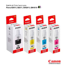 CANON - Kit de Tintas Canon GI-10 cmybk g5010 g6010 g7010 GI-10 original