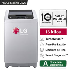 LG - Lavadora LG 13kg Smart Motion Inverter Carga Superior WT13DPBK