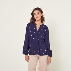 EXIT - Blusa Agate Azul Mujer Exit