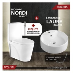 STONE - COMBO NORDI BLANCO + LAVAMANO LAURE